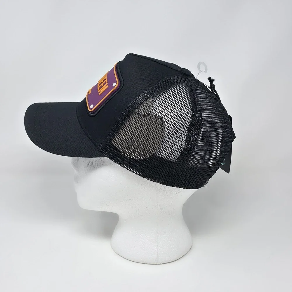 John Hatter & Co The Queen‎ A-Frame Trucker Hat Cap Snapback Rubber Patch Black